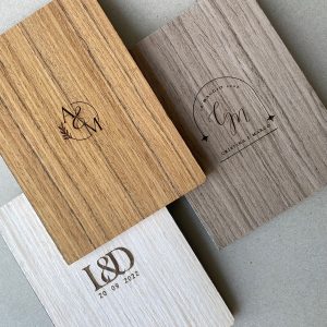 Taccuini bomboniera in legno personalizzata